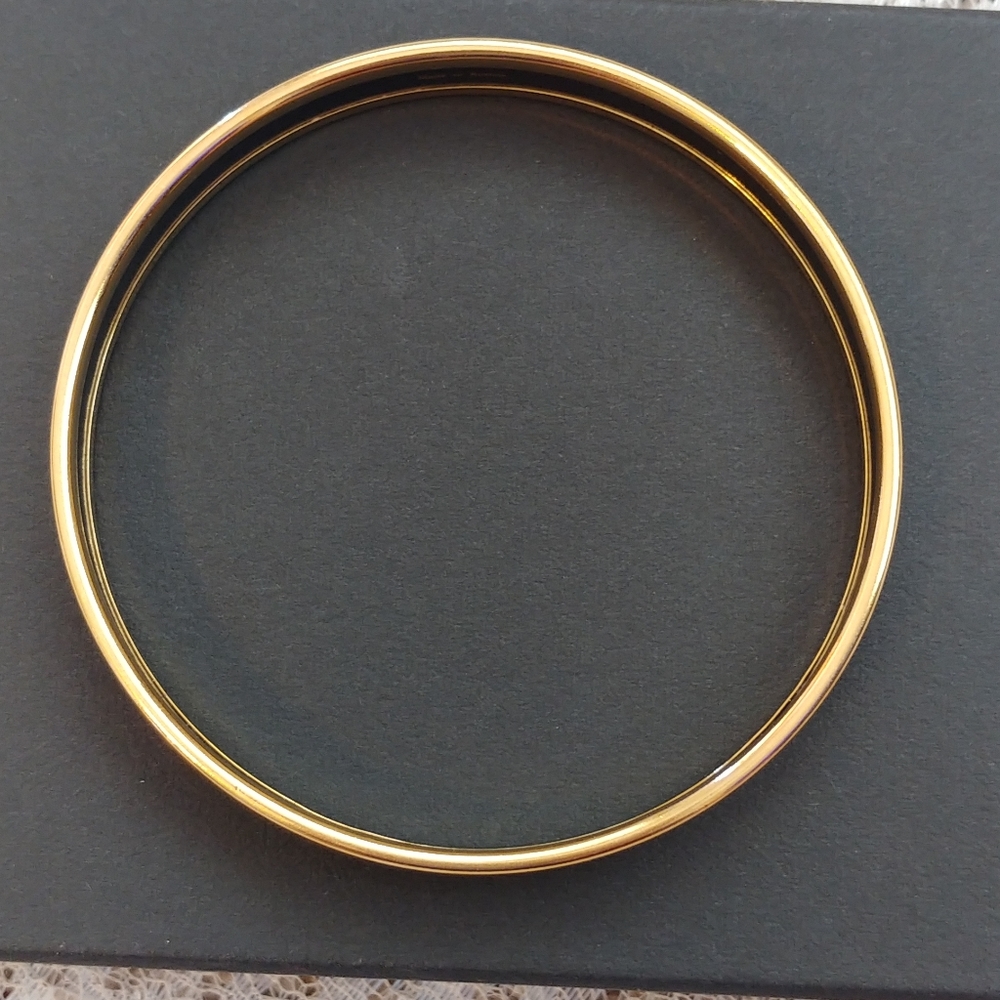 Hermes Gold Enamel Bracelet / NWOT - Picture 7 of 13